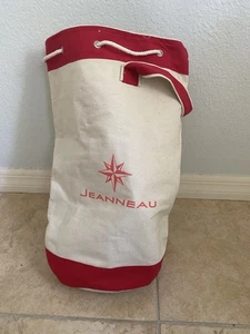 Jeanneau Canvas Bootfahren Segeln Maritim Tasche Schultertasche Vintage Kompass Rose - Bild 1 von 8