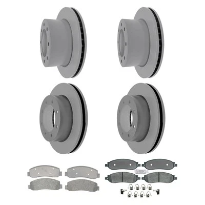 For Ford F-250 Super Duty 05-07 Brake Kit Silver Front & Rear Brake Kit w Foto 1 de 4
