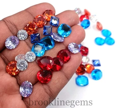 Piedra preciosa suelta con forma de mezcla de zafiro natural certificado por EGL "5NSL Foto 1 de 4