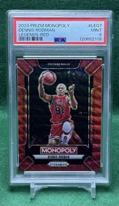 2024-25 Panini Prizm Monopoly Dennis Rodman Legends Red #LEG7 PSA MINT 9 - Picture 1 of 5