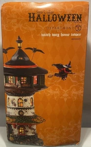 Hermoso Pueblo de Halloween Department 56 Witch Way Home Tower Original 4051009 - Imagen 1 de 8