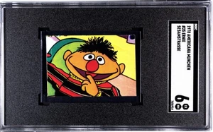 1st Edition Sesame Street Rookie Card Sticker 1978 Americana Ernie #25 SGC 6 - Bild 1 von 2