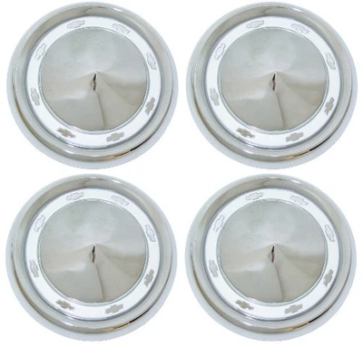 Tapacubos de coche Chevrolet 1955 estilo pequeño con detalles pintados de blanco 150 210 Belair Foto 1 de 2