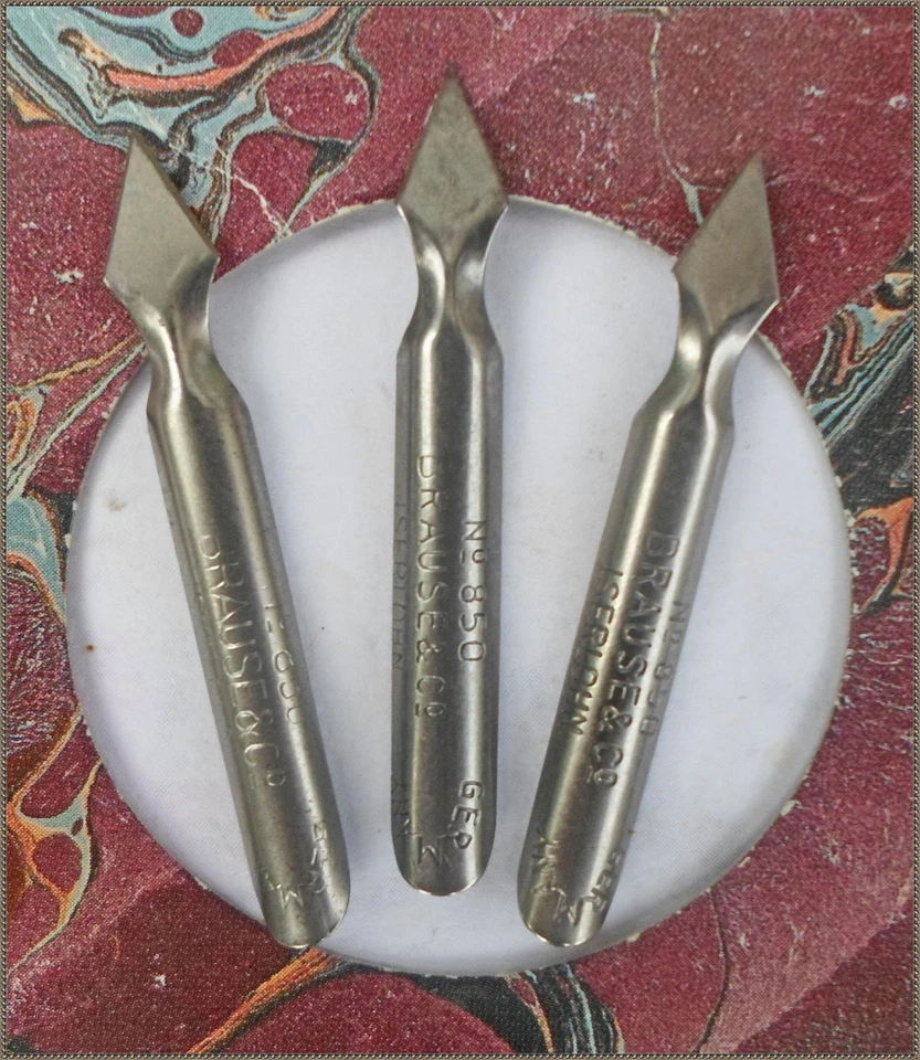 3 винтажных Brause & Co. Papierschneidefeder новые в коробке - Изображение 1 из 1