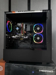 🎮 RGB Gaming PC Desktop Computer i5 8GB RAM 750GB SSD + HDD RX 580 WIFI - Picture 1 of 3