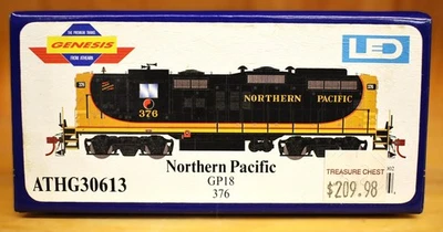 Светодиодная подсветка Athearn Genesis Northern Pacific GP18 #376 ATHG30613 75-я годовщина HO - Изображение 1 из 4