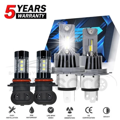 Faros antiniebla LED 6500K para Nissan Micra SV hatchback 1,6 L 2015-2019 4 piezas Foto 1 de 4