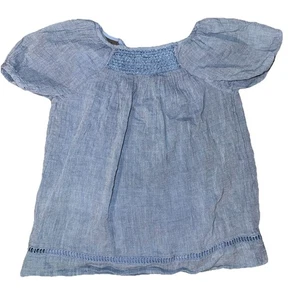 Polo Ralph Lauren Size 2/2T Girls 100% Cotton Blue Dress With Liner - Picture 1 of 10