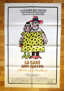LA CAGE AUX FOLLES - Birds of a Feather - 27x41" - 1978 Original Movie Poster - Bild 1 von 1