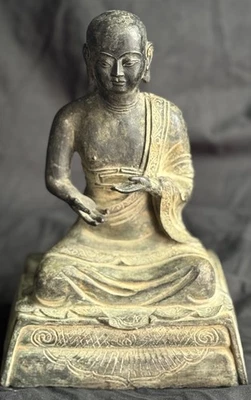 Antique Buddha Tibetan Bronze  Statue 16th–17th Century - Image 1 of 4