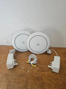 BT Whole Home WiFi WXJ9 - Twin Pack. 2x Extension Discs With PSU And Stands - Afbeelding 1 van 24