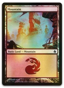 Mountain (31) #31 (Foil) (NM) Premium Deck Fire Lightning PD2 Magic MTG - Picture 1 of 2