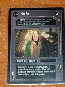 CCG STAR WARS JABBA'S PALACE RARE CARD THUL FAIN STARWARS DECIPHER R - Picture 1 of 1
