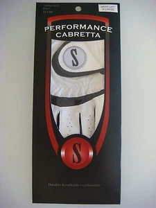 NUEVO Guante de Golf Cabretta Premium Cuero Blanco Para Hombre Izquierdo X-Grande (B583) - Imagen 1 de 5