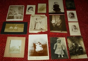 Antique Black & White Photographs Lot of 15 Late 1800's to Early 1900's - Picture 1 of 7