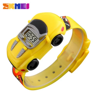 SKMEI Kids Watch Boys Fashion Cute Gift Child Cartoon Car Electronic Wristwatch - Image 1 of 4