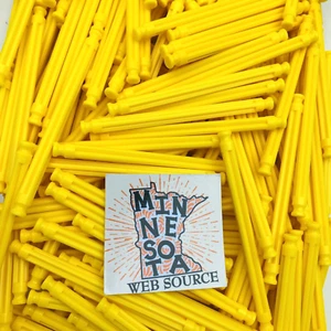 140 Aste Knex Giallo Chiaro NUOVE 3-7/16" - Ricambi K'nex Standard Rari - Foto 1 di 2