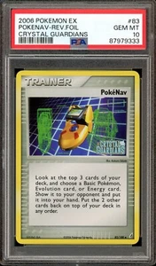 Pokemon PSA 10 Gem Mint EX Crystal Guardians Reverse Holo PokeNav 83/100 (MD) - Picture 1 of 2