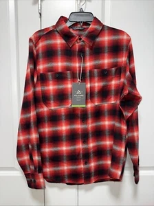 NWT Alpine Design Med Men's Brushed Flannel Long Sleeve Red Hickory Plaid New - Picture 1 of 9