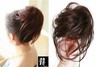 BRAID & HAIRFALLS 2 In 1 Haarteil Your Hair Color Gewellte Haarverlängerungen 55 Cm Renaissance Hochzeit Haarteil Larp Kostüm-Perücke