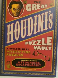 The Great Houdini's Puzzle Vault Tim Dedopulos Hardbook - Imagen 1 de 5