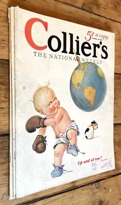 4 VTG Jazz Age Collier's 1930 Complete Issues Knute Rockne, Grantland Rice VG - Image 1 of 4