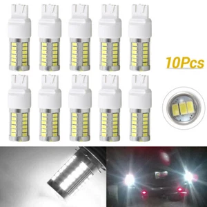 10 White T20 7443 7440 5630 33SMD LED Dome Map Car Backup Reverse Light Bulb 12V - Bild 1 von 10