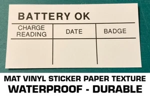 1964 - 1975 FORD MUSTANG FAIRLANE TORINO FALCON MAVERICK BATTERY TEST OK DECAL - Picture 1 of 2