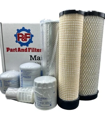 Kit de filtro P&F para cargadoras de orugas Takeuchi TL8R2 con motor V3307 Foto 1 de 2