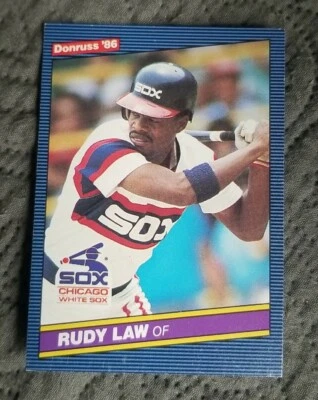 1986 Donruss Baseball Card #632 Rudy Law - Chicago White Sox  - Image 1 of 2