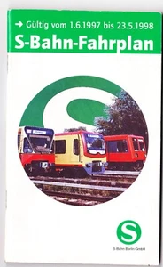 Berlin: S bahn Fahrplan 1.6.1997-23.5.1998 - Bild 1 von 1
