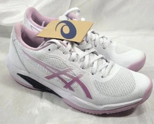 Scarpe da tennis Asics Solution Swift FF 2 FlyteFoam da donna - Bianco/Ube - Taglia 8 - Foto 1 di 6