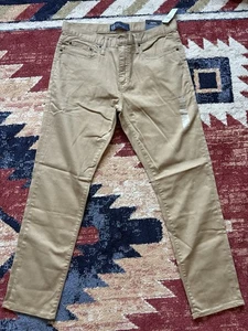 Gap Denim Slim Travel Jeans Men 33x30 khaki New - Picture 1 of 5