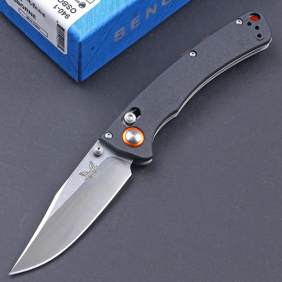 Black Light Weight Axis Lock Camping Hunting Outdoor Folding Knife With Clip New - image 1 of 4
