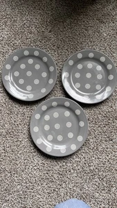 Platos de ensalada Baum Brothers gris marroquí 8" - caja abierta nueva - juego de 3 - Imagen 1 de 3