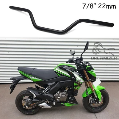Manillar de barra de arrastre rastreador de motocicleta 7/8" 22 mm para Kawasaki Z125 Z250 Z400 Z650 Foto 1 de 4