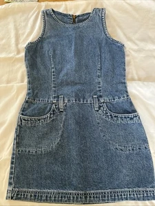 Vintage 90s Red Tab Levi Strauss Girls Overall Skirt. 12 Regular - Picture 1 of 6