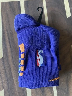 Nike NBA Auténticos L Calcetines al Tobillo Púrpura Soles Power Player Equipo Emitidos en Cancha Foto 1 de 4