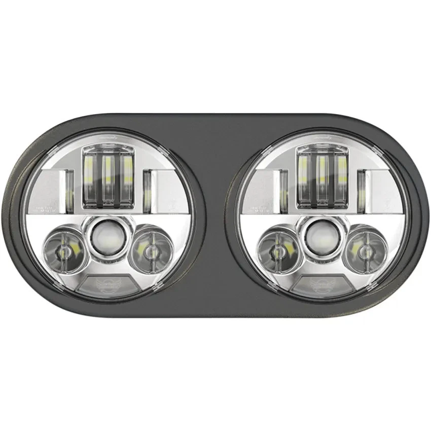 Faros LED ProBeam cromados Dynamics personalizados para Harley Davidson Road Glide Foto 1 de 1