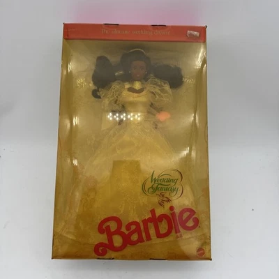 Muñeca Barbie afroamericana 1989 fantasía boda nueva Mattel  Foto 1 de 4