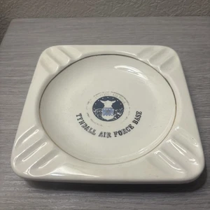 Cenicero de cerámica vintage Estados Unidos Tyndall AIR FORCE Base Ciudad de Panamá Florida - Imagen 1 de 7