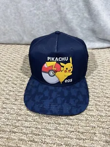 Pokemon Pikachu 025 BallCap Hat Adjustable Snapback Youth/Teens 2021 - Picture 1 of 7