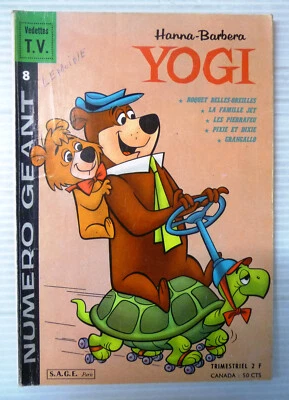 hanna barbera yogi l'ours geant 8 sage 1966 - Photo 1/3