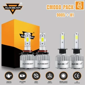 AUXBEAM 72W S2 9005 H1 LED Headlights for Nissan Altima 2002 2003 2004 2005 2006 - Foto 1 di 12