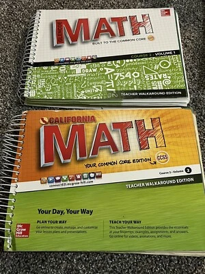 GLENCOE MATH, COURSE 2, VOLUME 1 & 2 TEACHER WALKAROUND EDITION By Mcgraw-hill - Image 1 of 2