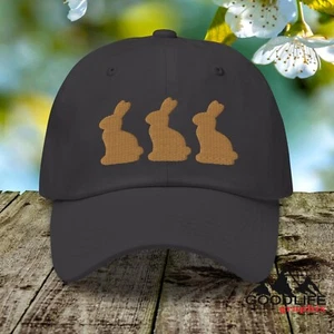 Chocolate Easter Bunny Baseball Cap Dad Hat for Men Women - Picture 1 of 30