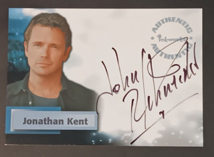 SMALLVILLE: Signed by JOHN SCHNEIDER as Jonathan Kent card #A1