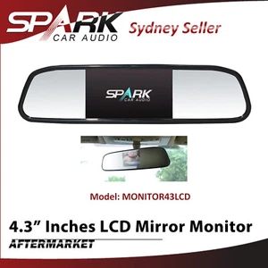 4.3" DIGITAL LCD COLOR MIRROR MONITOR CAR REARVIEW DISPLAY REVERSING CAMERA AD - Picture 1 of 5