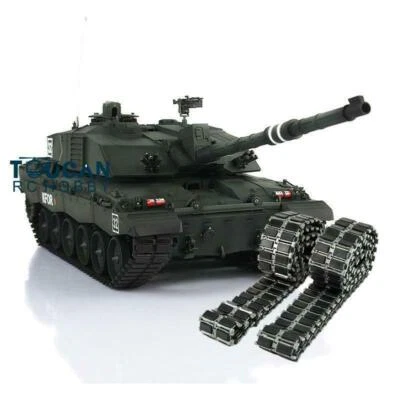 1/16 Henglong 7.0 Challenger II IR BB RTR RC Tank 3908 Metal Tracks Smoke Sound - Image 1 of 4