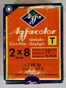 Vintage Agfacolor 2 x 8mm Cine-Film Sealed box expired